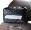 Car Tissue Case, Car Tissue Holder, PU Leather, Multi-functional Tissue Box, Compatible with Sun