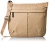 Nylon Taffeta Shoulder Bag Vertical Beige [Isaac] Y62-01-03