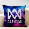 MMarcus And MMartinus Cushion Cover Natural Linen Organic Fabric DoubleSided Printing Room Sofa Decor Pillow Case