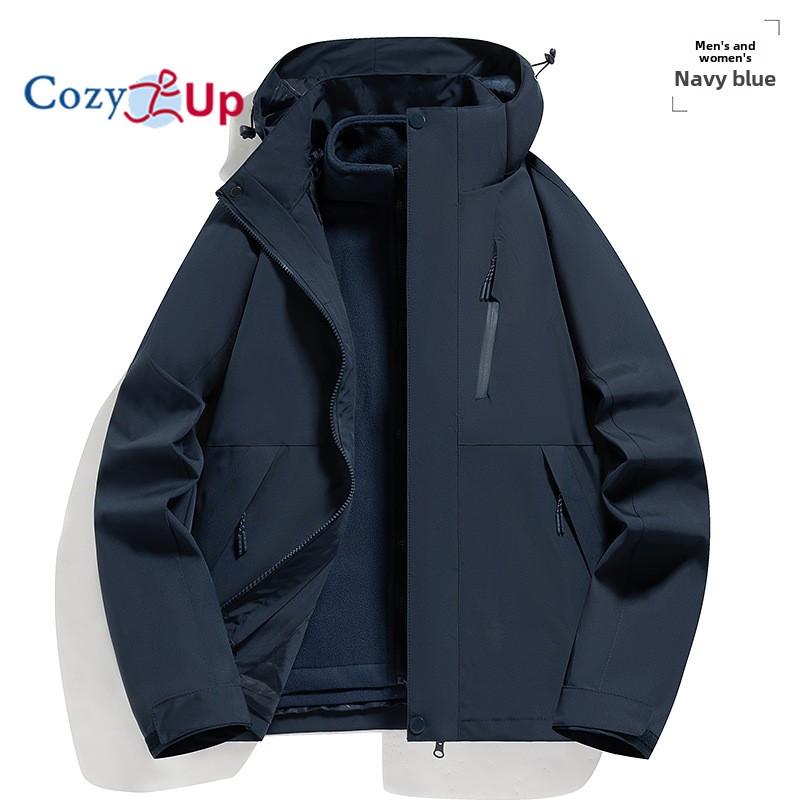 Куртки мужские Cozy Up 3 в 1 водонепроницаемые зимние куртки зимние куртки ветрозащитные с капюшоном и внутренним флисовым пальто