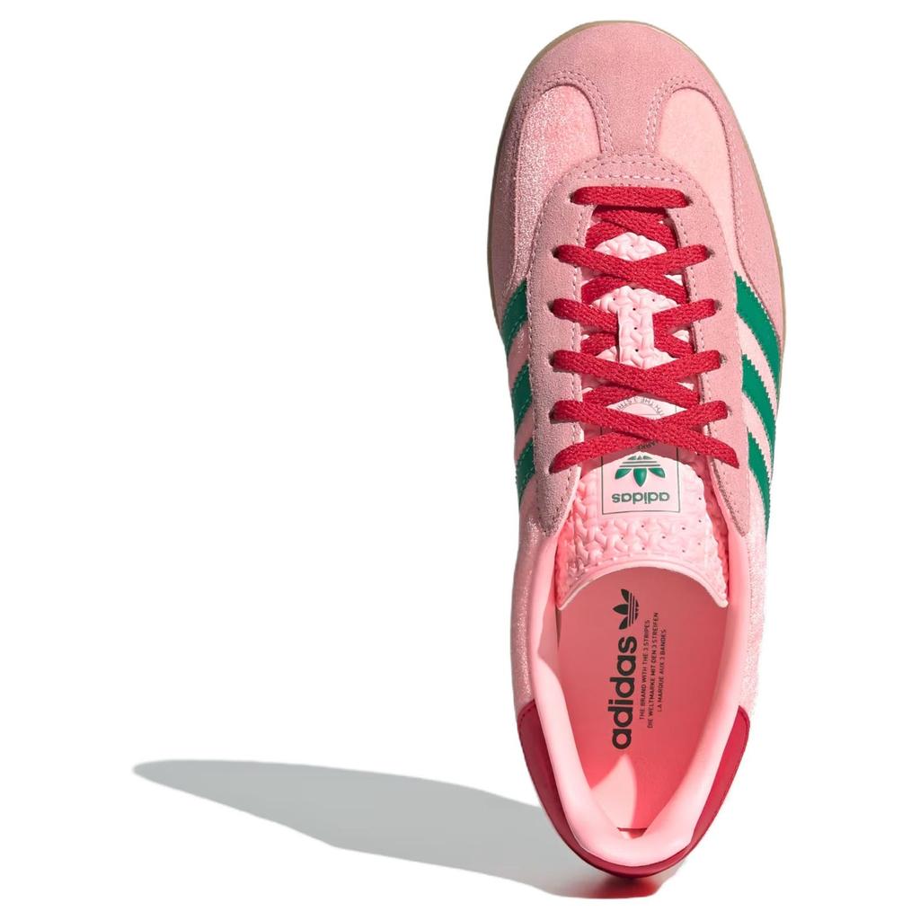 adidas Кроссовки женские Gazelle Indoor Glow Pink Court Green Gum JI2713