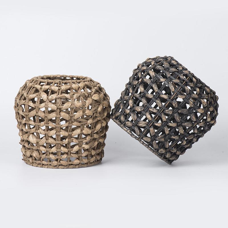 1 шт. Американский деревенский абажур ручной работы креативные подвесные светильники плетеный из травы абажур для фонаря сельский