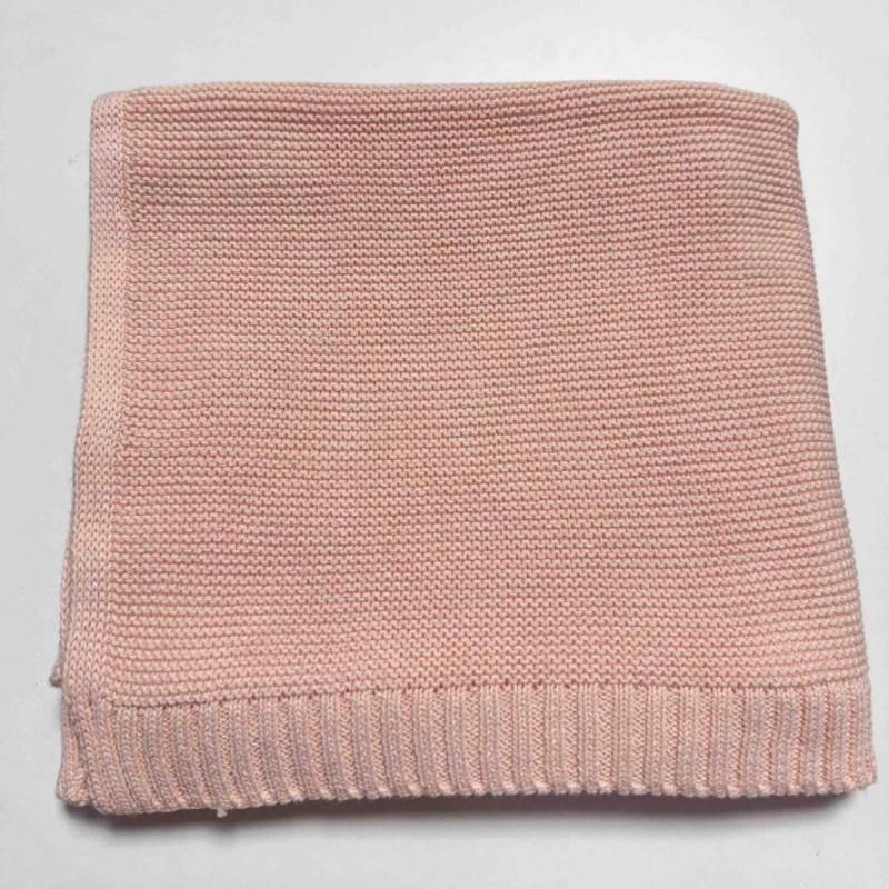 Soft Cotton Knit Baby Stroller Blanket Swaddle Wrap Nap Toddler Sofa Use