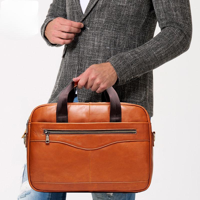 Мужская сумка через плечо, сумка через плечо, мужской многофункциональный портфель из коровьей кожи, мужская кожаная сумка