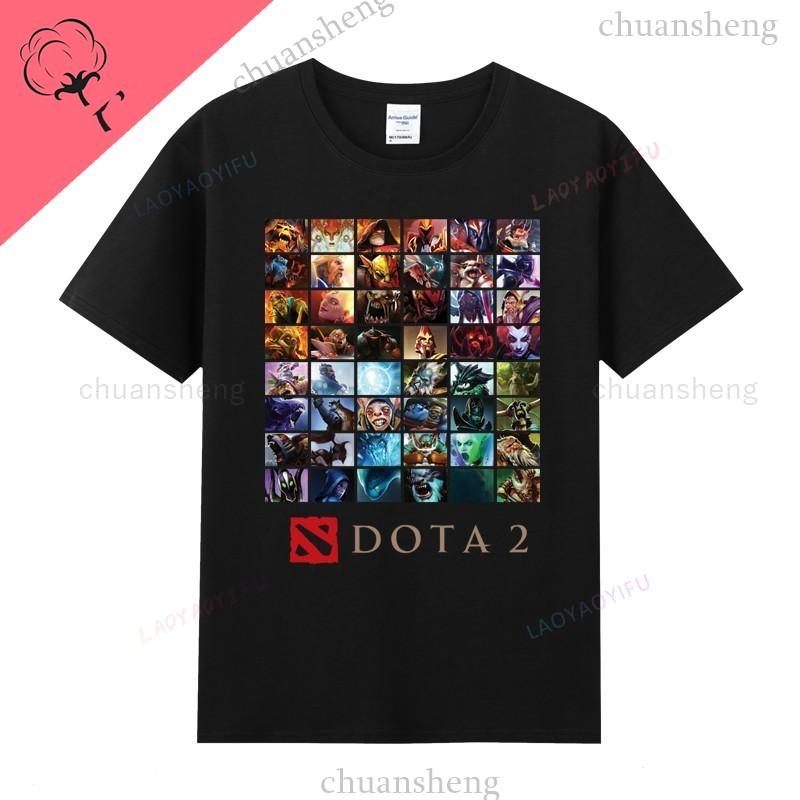 Футболки Dota2 С Героями Игры Печатная Футболка Топ Shadow Fiend Pudge Axe Slardar Sven Wraith King Cent Phoenix Унисекс Одежда