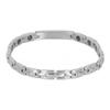 Titanium Steel Magnetic Therapy Bracelet Pain Relief Stylish Magnet Bracelet for Women 0.8cm