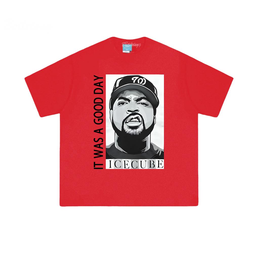 Футболка с кубиками льда Летняя Хип-хоп Футболка с коротким рукавом Корейская 100% Хлопок Футболка с круглым вырезом Одежда Американский Рэпер Женские/Мужские ТОПЫ