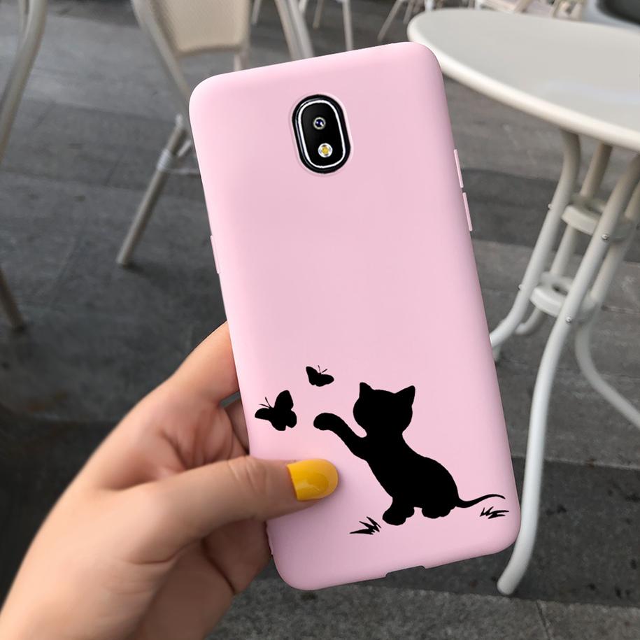 For Samsung Galaxy J5 2017 J530 SM-J530F Case Cute Cartoon Cats Unicorn Butterfly Bee Soft Cover for Samsung J5 2017 J530F Funda