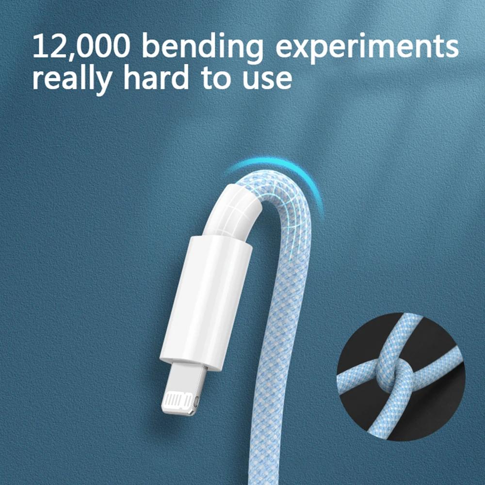 PD 20W USB C Cable for IPhone 14 13 12 11 Pro Max Xs 8 Plus IPad Wire 3A Fast Charging Cord Type C Data Cable for IPhone AONEZ