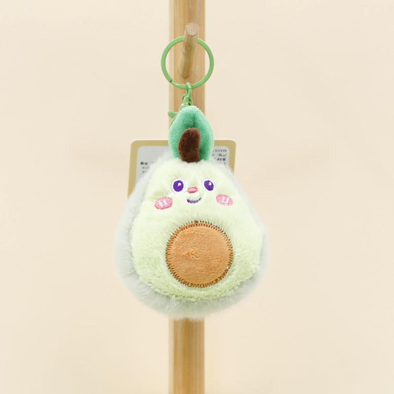 Adorable Cartoon Vegetable And Fruit Plush Keychain Cute Banana Durian Carrot Doll