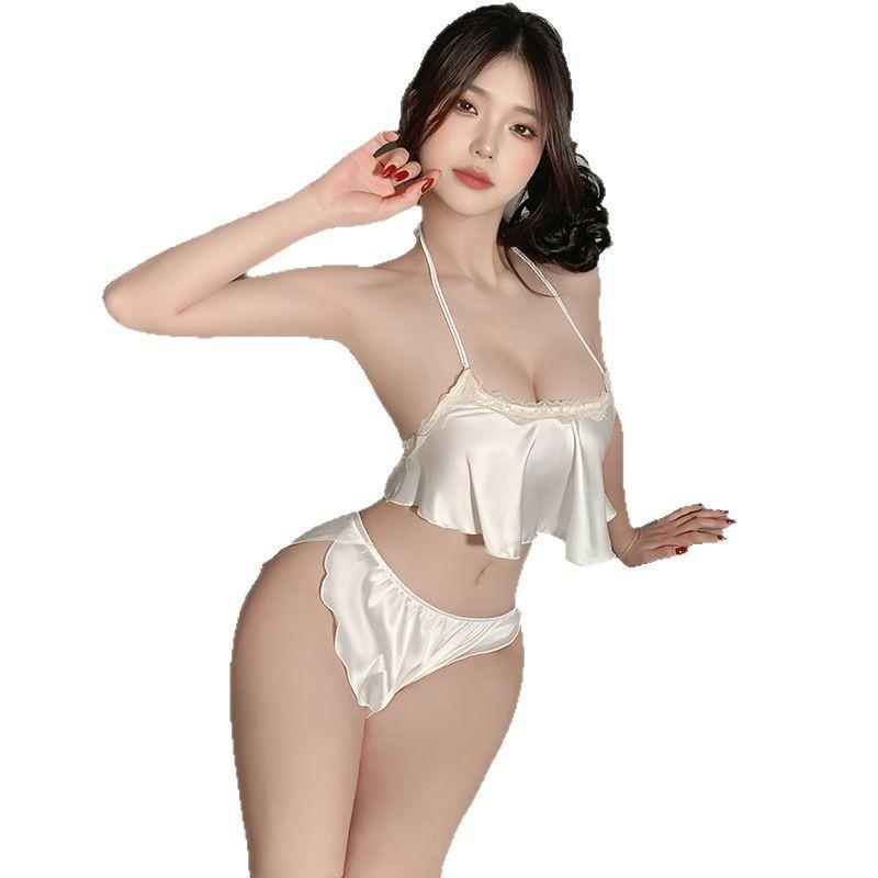 Чувственный кружевной комплект пижамы-халтера - Большой размер