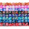 Premium Quality Pip D6 Dice Set for Table Board Gaming - 12mm Mixed Color, Pack of 10