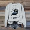Women's Fashion Casual Long Sleeve Loose Printed Sweatshirt