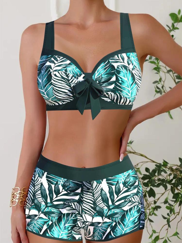 Summer Colorful Printed Sexy Swimwear Bikini Swimsuit Beachwear Ladies Low Waisted Swimwear Women's Swimwear Swim Trunks S-5XL