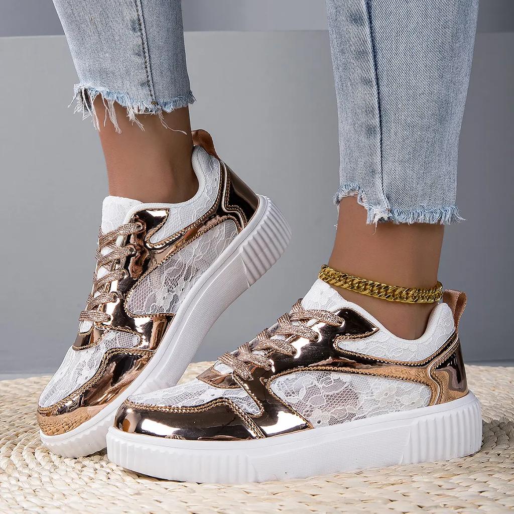 Sneakers Women Shoes Women Sport Shoes Lace White Shoes Women's Shoes Board Shoes