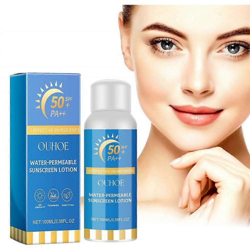 Sunscreen Spray UV Protection Prevent Sunburn Refreshing Skin Moisturizing Oil Control Waterproof Spf50+ Skincare Sunblock Spray
