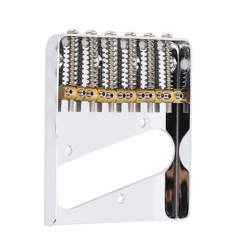 Metal For Telecaster Bridge 6-Saddle 6 String Bridge Electric Guitar Bridge For Electric Guitars