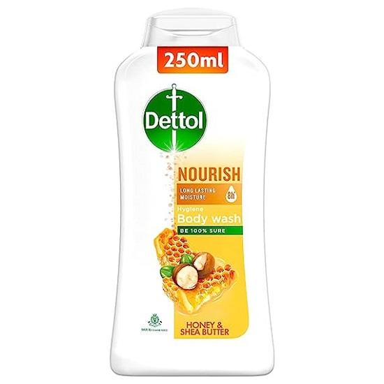 Dettol Body Wash and Shower Gel for Women and Men Nourish 250ml