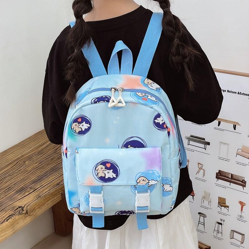 Cute Maltese Dog Cartoon Patterned Children Backpack For Boys And Use Girls