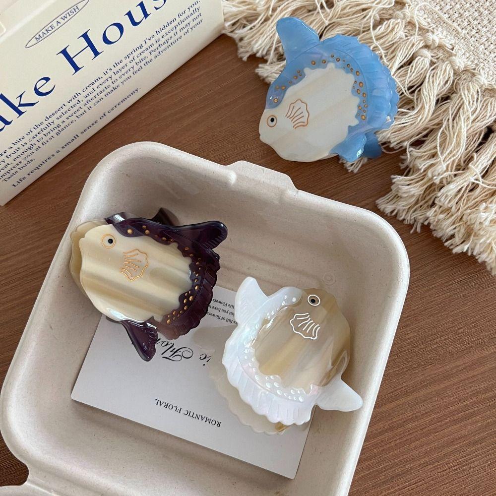 Lovely Ocean Animal Shark Clip Sea Lion Creative Hair Claw Creative Seal Acetate Hair Clip Girls