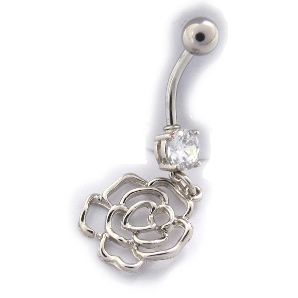 Les Trésors De Lily [K0267] - Пирсинг «Rosa Romantica» белый