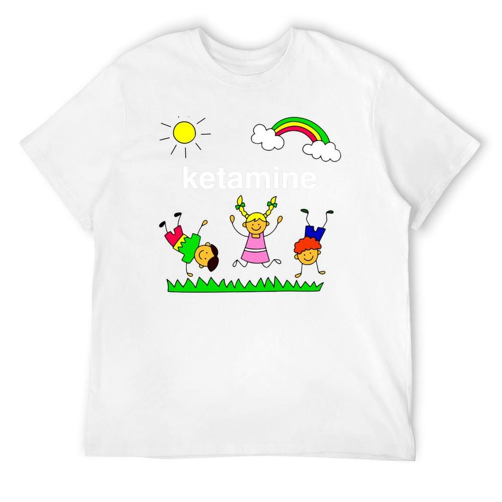 Футболка с кетамином корейская мода летний топ валентинов бутик одежда рубашки с принтом тяжелые футболки для мужчин