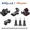Action Camera Accessories Kit for Gopro 13 12 11 10 9 YI 4K DJI Osmo Insta360 Quick Release Tripod Mount + Thumb Screw Black Set