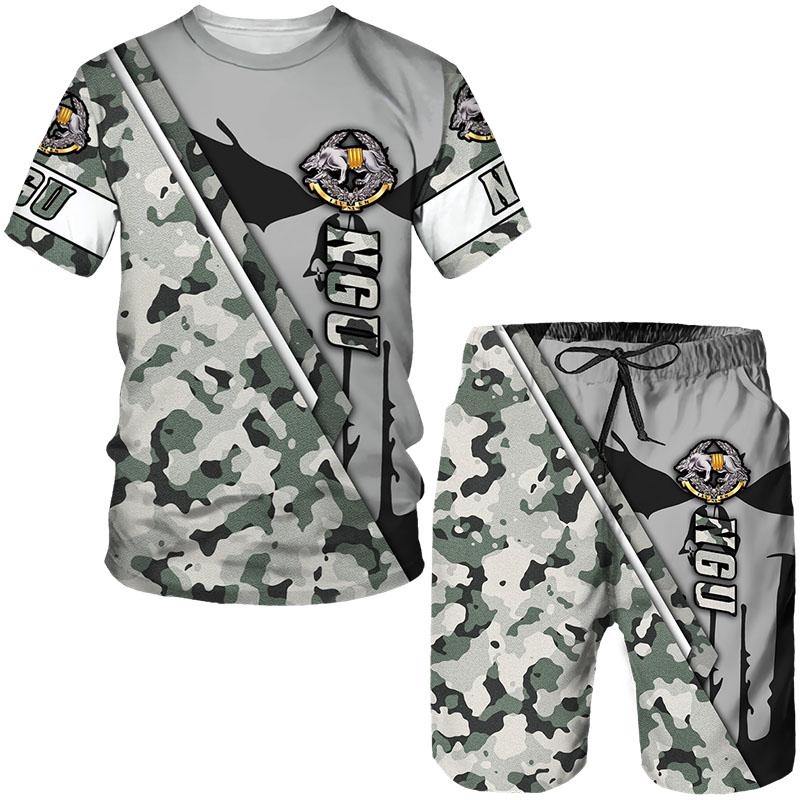 Мужские футболки/шорты/комплекты с 3D принтом украинского камуфляжа, военные армейские спортивные костюмы, одежда спецназа, мужской спортивный костюм