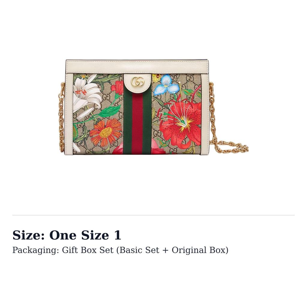 GUCCI Ophidia Canvas With Leather Crossbody Bag, Shoulder Bag Small Women's Ebony & White & Multicolor 503877-HV8AC-9759