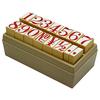 Фигурный резиновый штамп Shachihata, Набор цифр, Очень большой, 26 x 17 мм, TEN-03
