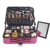 Waterproof Make Up Bag Beautician Toiletry Makeup Case Female Portable Travel Cosmetic Case For Brushes Cosmetic Bag With Mirror