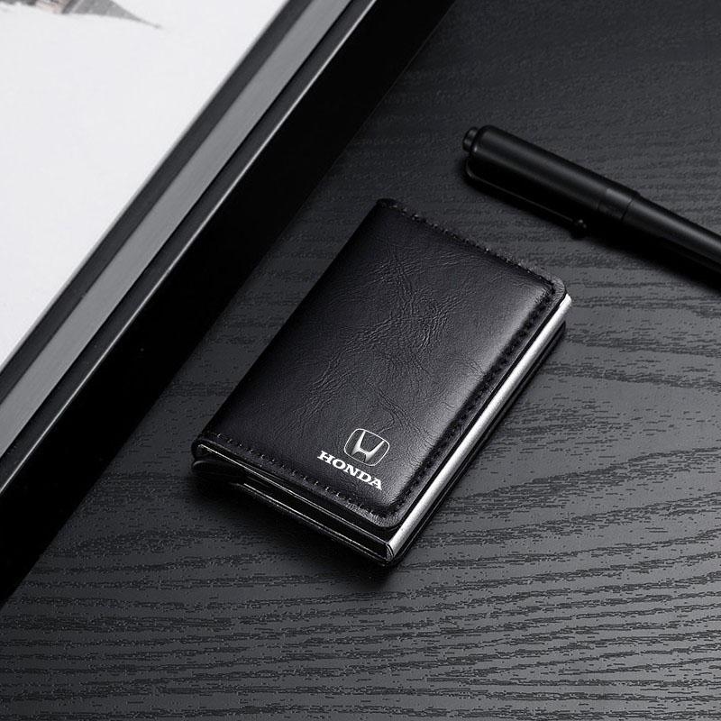 Сумка для документов для вождения автомобиля из ПУ кожи, кошелек для ID, паспорта, карточек, чехол для карточек для Honda Fit Mugen Insight Type S R VTEC DOHC Modulo Vezel Legend RR Si