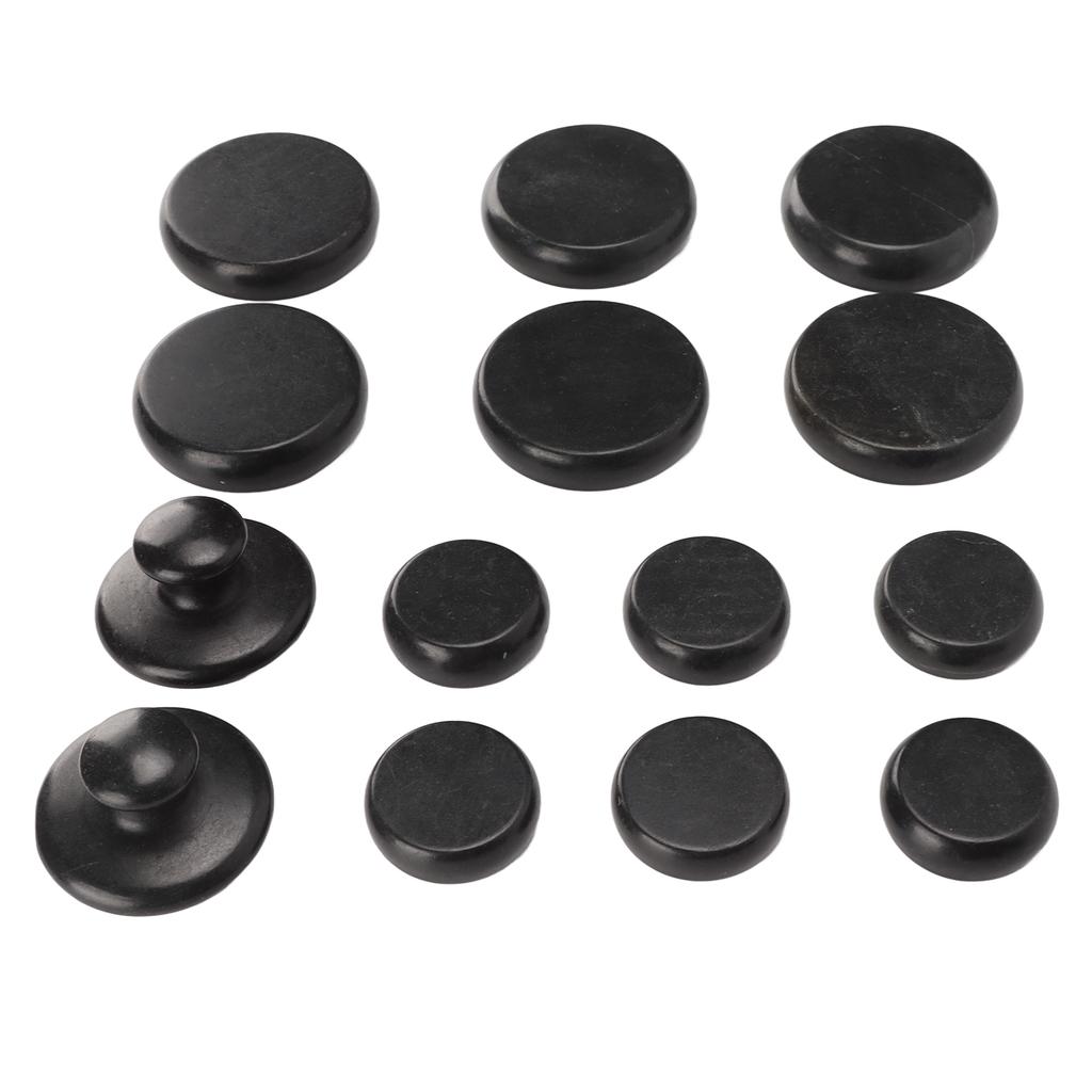 14pcs Massage Stone Set Home Beauty Salon Basalt Muscle Relax Therapy Spa Hot Stone for Men Women