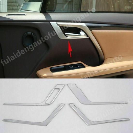 For Lexus RX350/450H 2016-2021 Silver Inner Door Handle Bowl Moulding Cover Trim