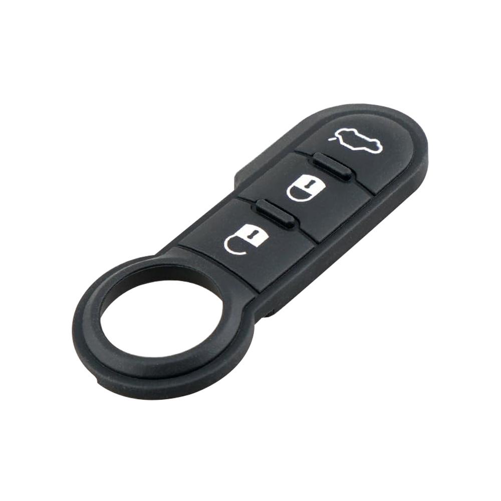 3-Button Remote Key Fob Rubber Key Pads For Fiat 500 500L 500X 2007-2020