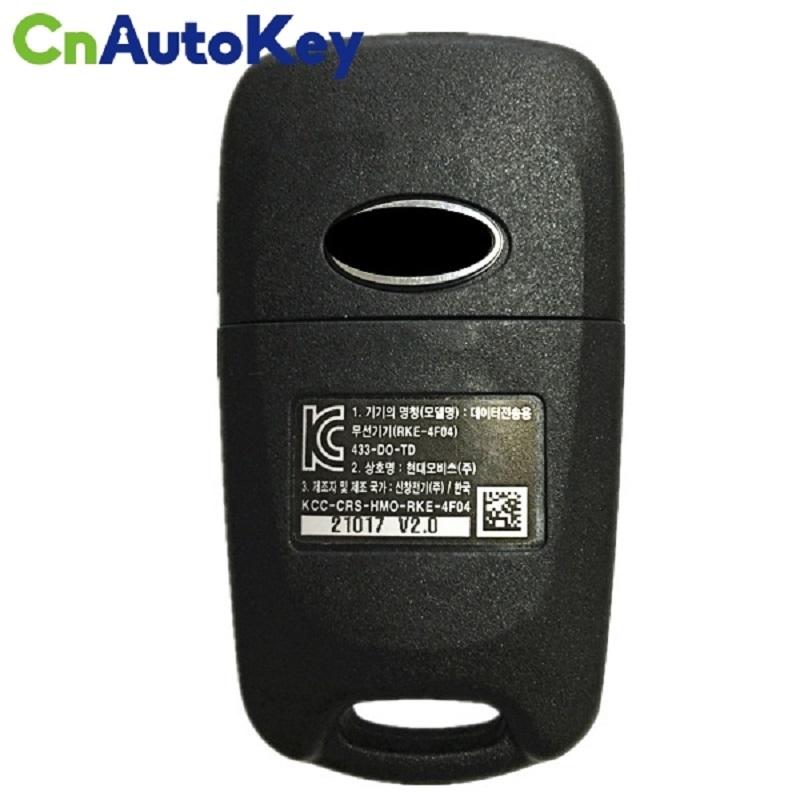 CN051053 FCC RKE-4F04 For Kia Rio Year 2012 Remote OEM Flip Key 433mhz No Chip 433-DO-DT