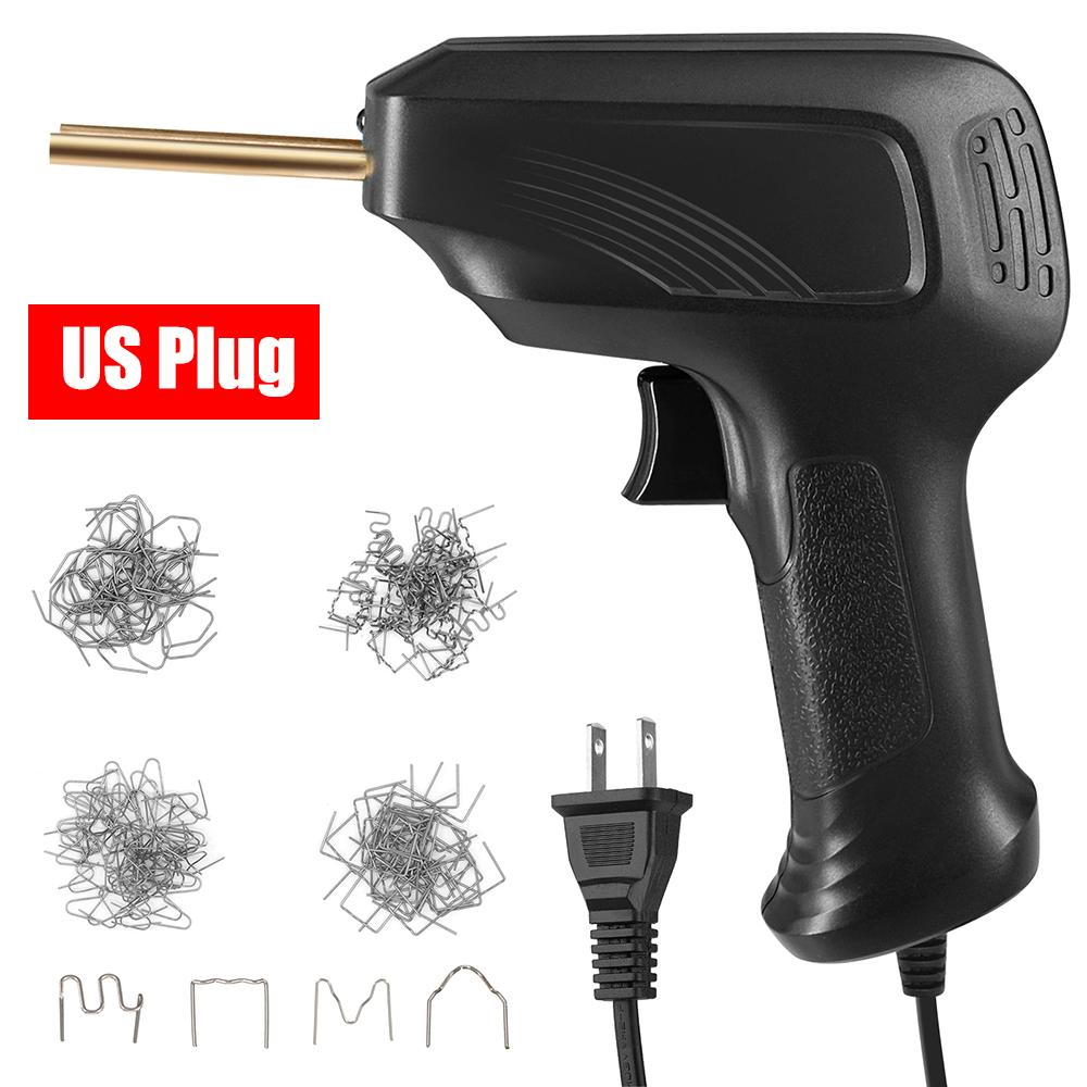 50 Вт Горячий степлер для ремонта пластика бампера и крыла автомобиля Сварочный пистолет + 200 скоб Вилка США