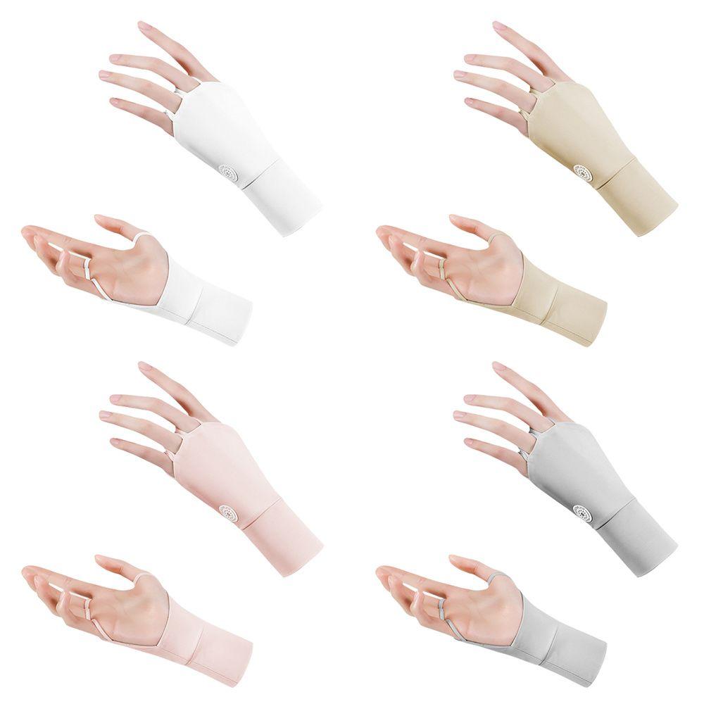 Left Hand Sunscreen Ice Silk Women Golf Gloves Golf Gloves Sports Gloves Golf Half Finger Glove