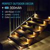 1/4/8Pack Solar Deck Lights Outdoor Step Lights Waterproof Led Solar Lights for Railing Stairs Step Fence Yard Patio and Pathway