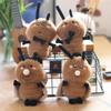 Cute Mini Plush Cockroach Doll Keychain With Ultra Soft Short Fur Material