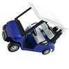 1:20 Scale Miniature Metal Golf Cart Replicas Model with Clubs Cake Toppers Decorative Ornament For Home Office Display