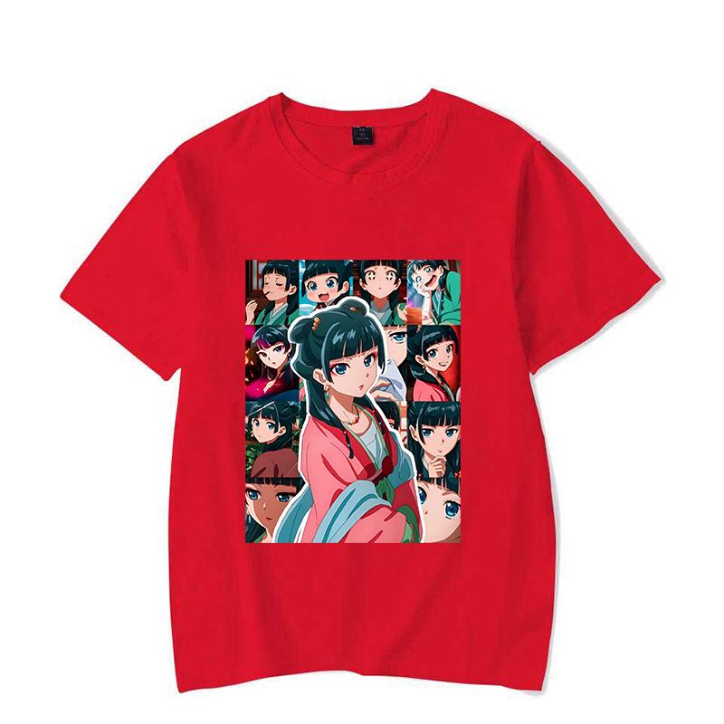 Unisex New The Apothecary Diaries Printed T-shirts Unisex WoUnisex Summer Casual Short Sleeved T-shirts Round Neck Tops Maomao T Shirt