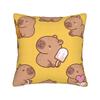 Kawaii Capybara  Pillow Case  Design Pillow Cover Novelty Pillowcases For Living Room Chair