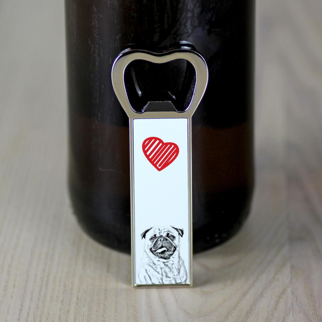 Mops, Pug, Carlin - Otwieracz Do Butelek Z Psem, Personalizowany Otwieracz Na Lodówkę, Wyjątkowy Upominek Dla Mężczyzny Marki Art-Dog