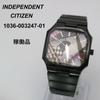 Used Working item INDEPENDENT watch 1036 cut glass quartz analog black CITIZEN ladies