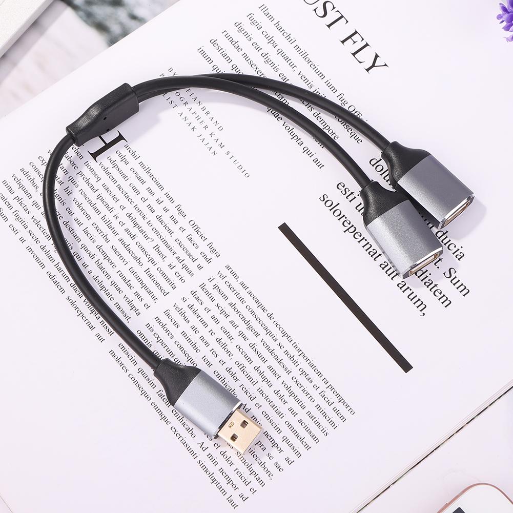 Кабель USB 2 в 1 Y-разветвитель USB-адаптер 1 штекер на 2 гнезда Удлинительный шнур питания