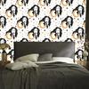 Women and Astrology Wallpaper Graphite, Brown and Cream 50x1000