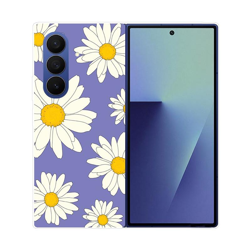 Чехол для Samsung Galaxy Z Fold 7 Прозрачный Жесткий Складной Роскошный Расписной Для Samsung Galaxy Z Fold7 Прозрачная Крышка ZFold 7 Fundas