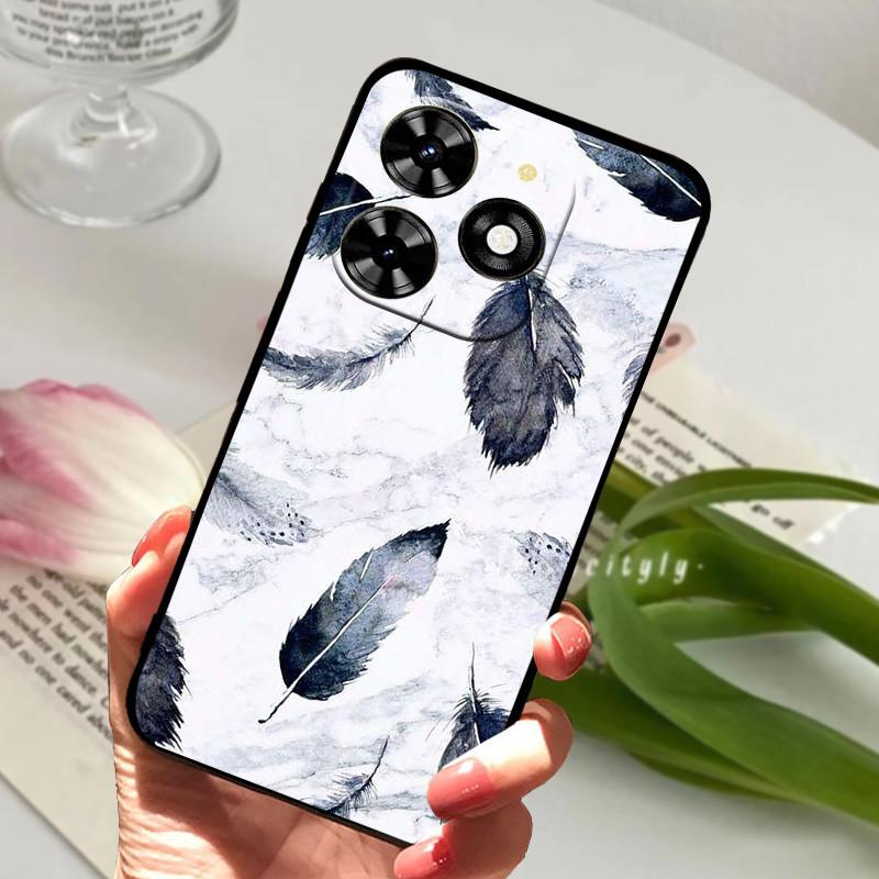 Для Infinix Hot 40 Чехол hot40i X6528B Ударопрочный Мягкий ТПУ Силиконовый Чехол для Телефона Для Infinix Hot 40i Funda Hot40 Pro Capa Мультяшный