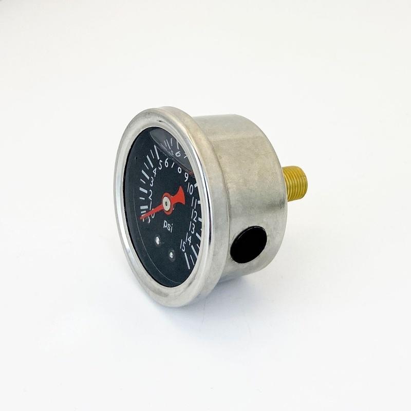 0-15 psi Аксиальный ударопрочный манометр давления топливного масла 40 мм Для циферблата 1/8''NPT Манометры давления масла Автомобильные детали интерьера Аксессуары